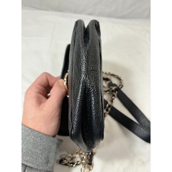 Tocco toscano Tenero Black Leather Zebra Print Crossbody Purse - Picture 11 of 13